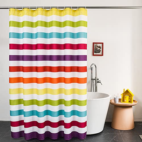 Rainbow Stripe Shower Curtain