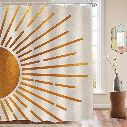 Abstract Sun Shower Curtain