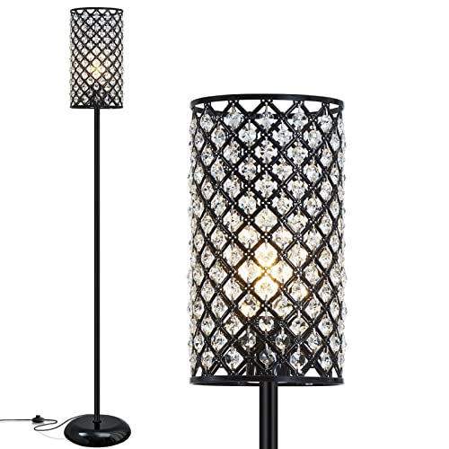Elegant Crystal Floor Lamp