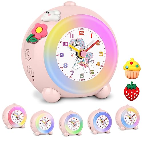 EVETTO Unicorn Alarm Clock for Kids