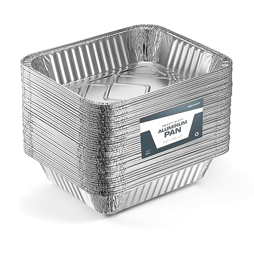 Disposable Foil Pans - 9x13 Aluminum Trays (30 Pack)