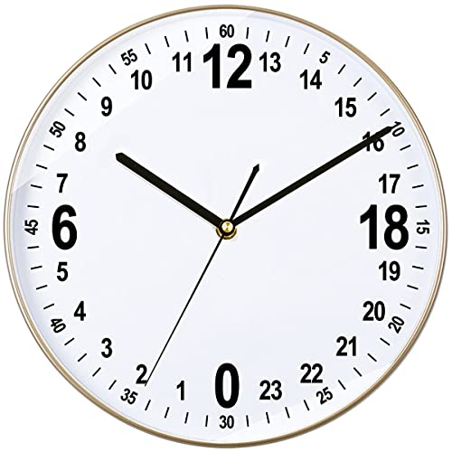 GAUBOS 24 Hour Decor Wall Clock