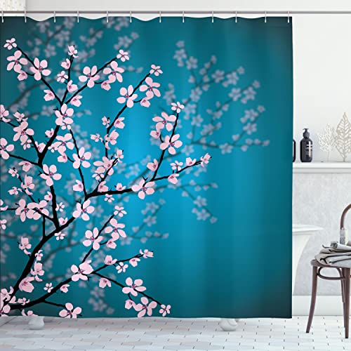 Ambesonne Japanese Decorative Shower Curtain