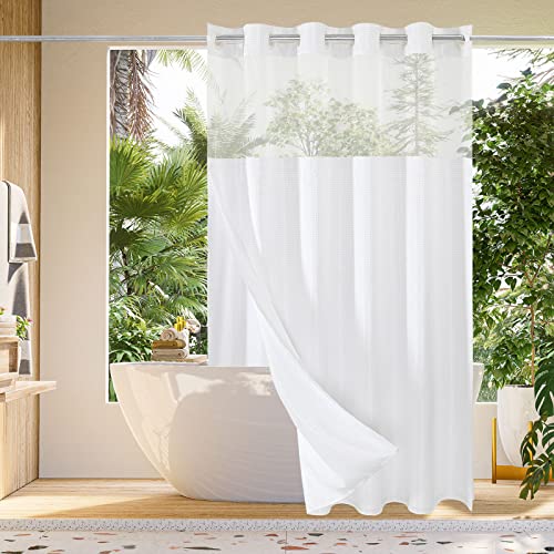 Gibelle Waffle Weave Shower Curtain Set