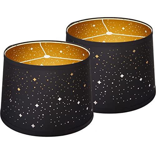 Starry Black Lampshades Set of 2