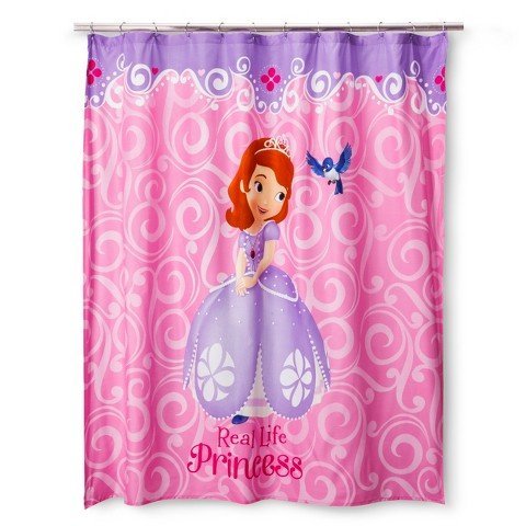 Disney Sofia Scrolls Shower Curtain