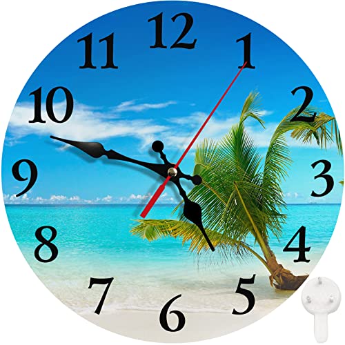 Turquoise Ocean Blue Wall Clock