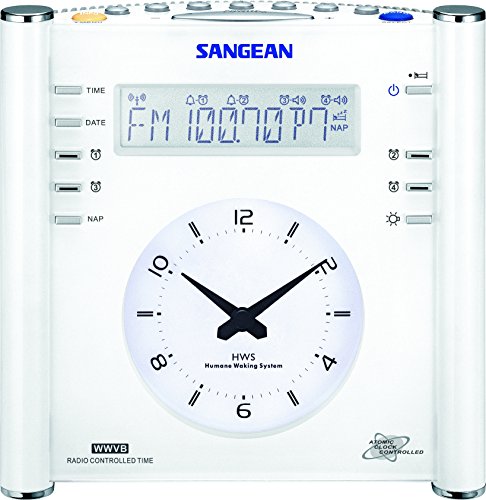 Sangean AM/FM Atomic Digital/Analog Clock Radio