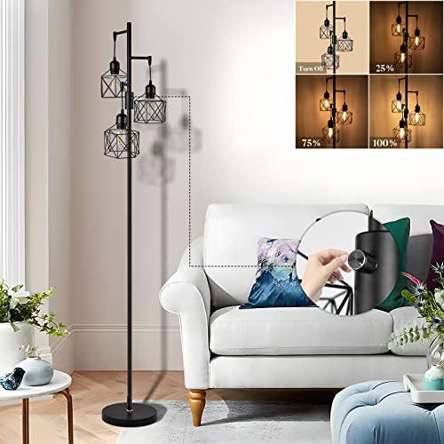 Industrial Style Dimmable Floor Lamp