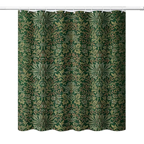 Vintage Shower Curtain with Morris Design