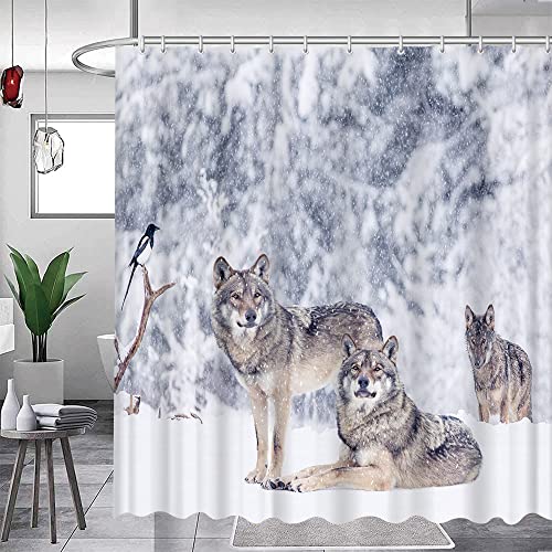 Feierman Wolf Shower Curtain