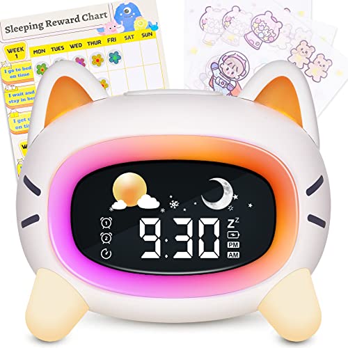 Cute Cat Toddler Alarm Clock