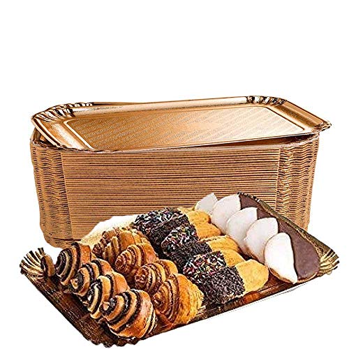 Gold Cake Trays - Pack of 12