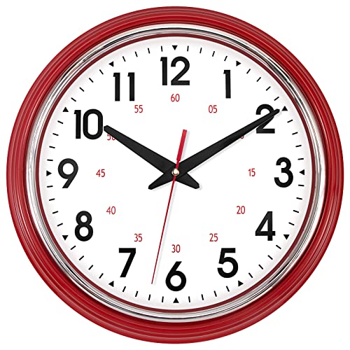 Lumuasky Red Wall Clock