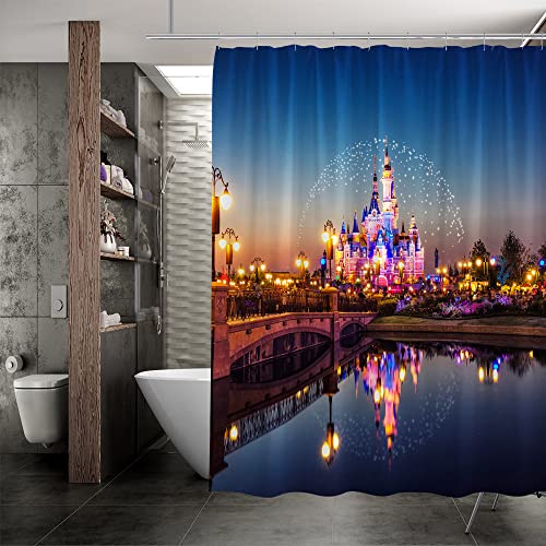 Dream Castle Night View Shower Curtain