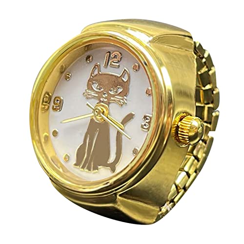 Vintage Watch Clock Ring - Fashionable and Functional Jewelry for Teen Girls