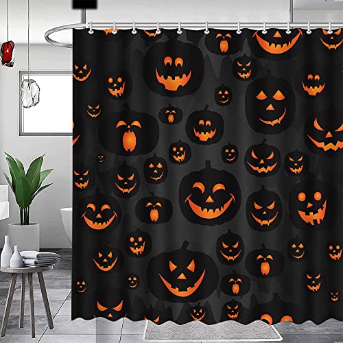 Halloween Pumpkin Shower Curtain