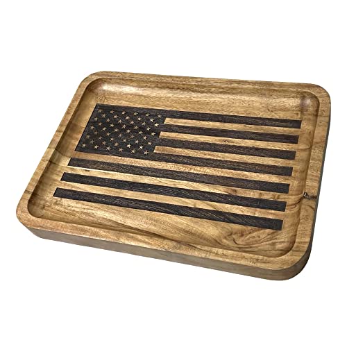 Guard The Line American Flag Valet Tray