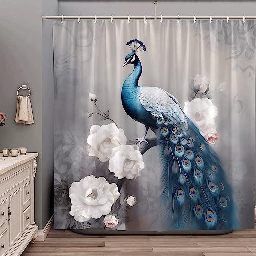 13 Incredible Peacock Shower Curtain for 2023 | CitizenSide