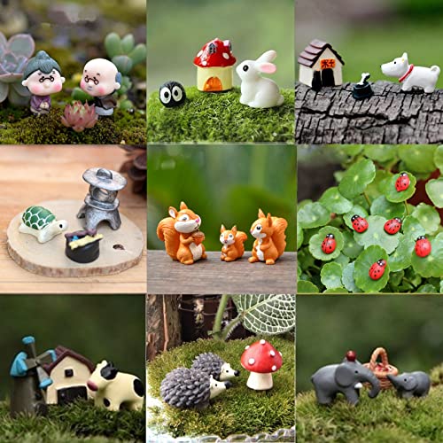 40pcs Fairy Garden Figurines Miniature Accessories