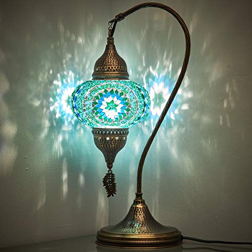 Turkish Moroccan Tiffany Style Handmade Mosaic Lamp