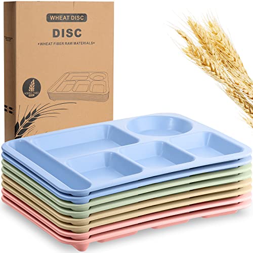 Large Wheat Straw Divided Plates