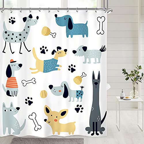 Cute Dogs Shower Curtain