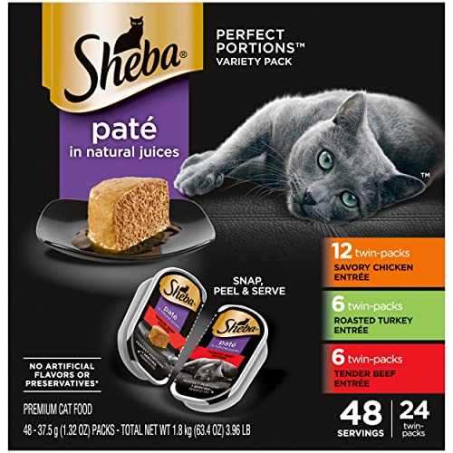 SHEBA PERFECT PORTIONS Paté Wet Cat Food Trays