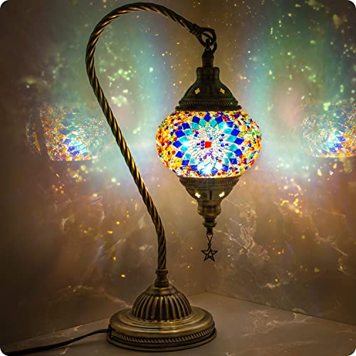 Turkish Moroccan Lamp with Bronze Base