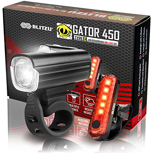 BLITZU Gator 450 Lumens Bike Lights