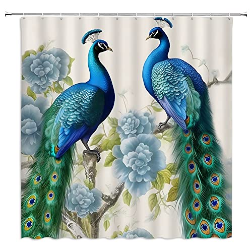 13 Incredible Peacock Shower Curtain for 2023 | CitizenSide