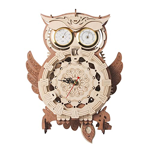 Owl Clock Wooden Model Kit