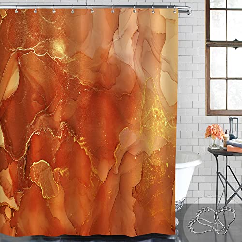 Abstract Marble Fabric Shower Curtain