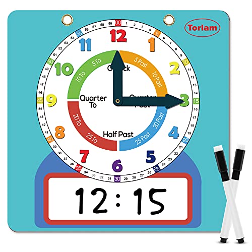 Writable Learning Clock for Kids