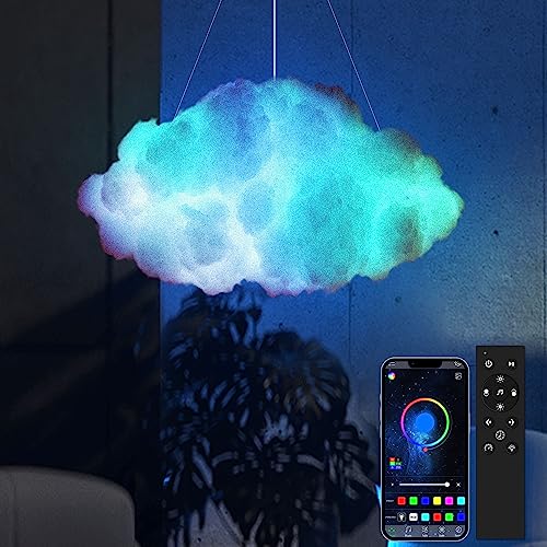 RGB Ceiling Cloud Light - 256 Patterns, Solid Colors, Music Sync