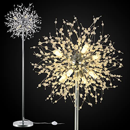 Elegant Crystal Floor Lamp