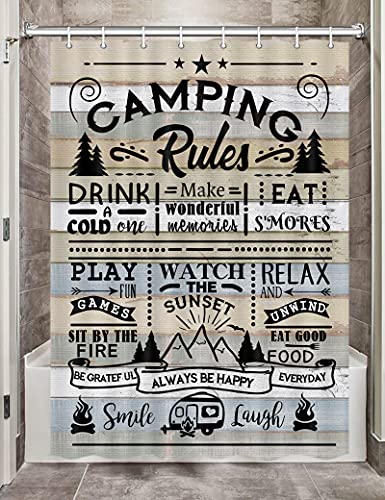 Happy Camp Outdoor Decor Shower Curtain