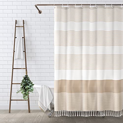Boho Beige Shower Curtain