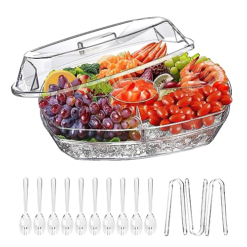 Ice Chilled Serving Tray with Lid