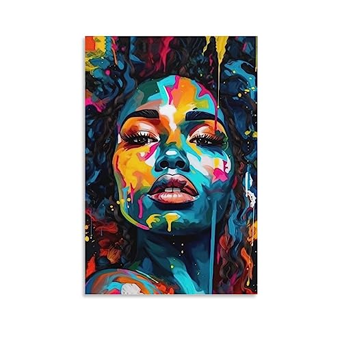 WallDeer Abstract African American Woman Poster