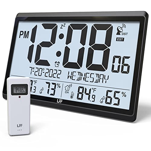 LFF Atomic Clock with Temperature & Humidity Display