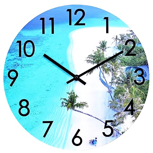 Large Beach Themed Outdoor Clock