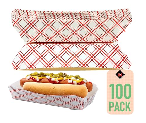 Mr. Miracle 7 Inch Hot Dog Tray - Pack of 100