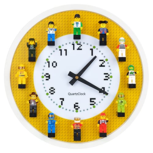 Yanscian Lego Wall Clock with Minifigures