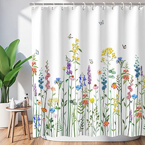 Colorful Flower Shower Curtain - LIVILAN