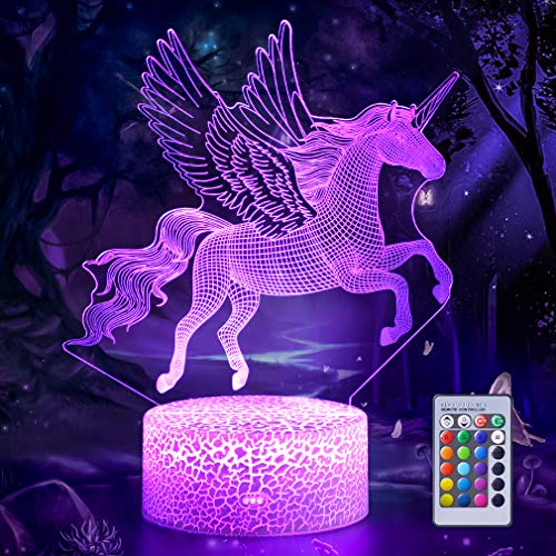 3D Illusion Unicorn Night Light