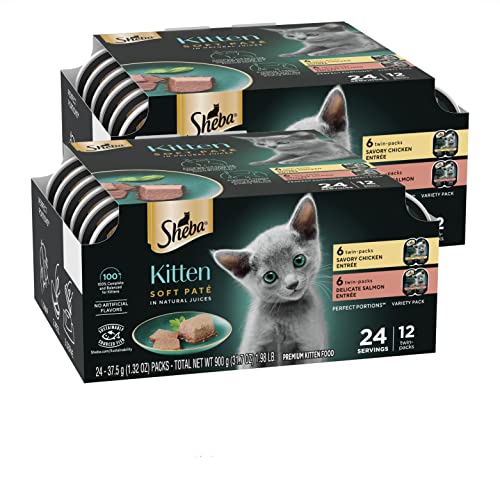 SHEBA Kitten Paté Wet Cat Food Trays