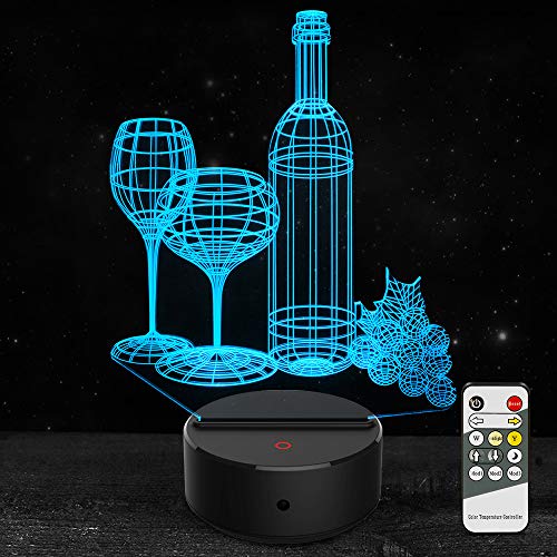 Wine Cup Bottle 3D Night Light