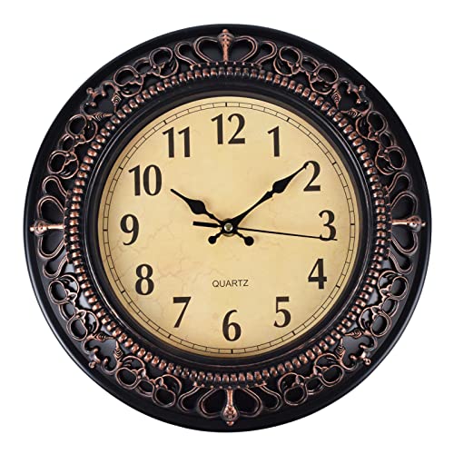 FAERIE Wall Clock - Cute Small Non Ticking Modern Analog Clock