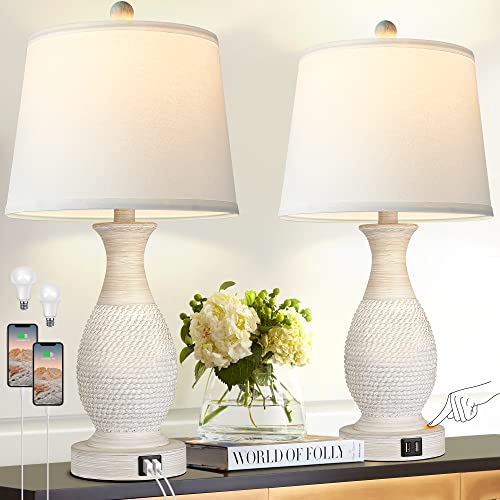 PARTPHONER 26-inch Table Lamps with USB Ports